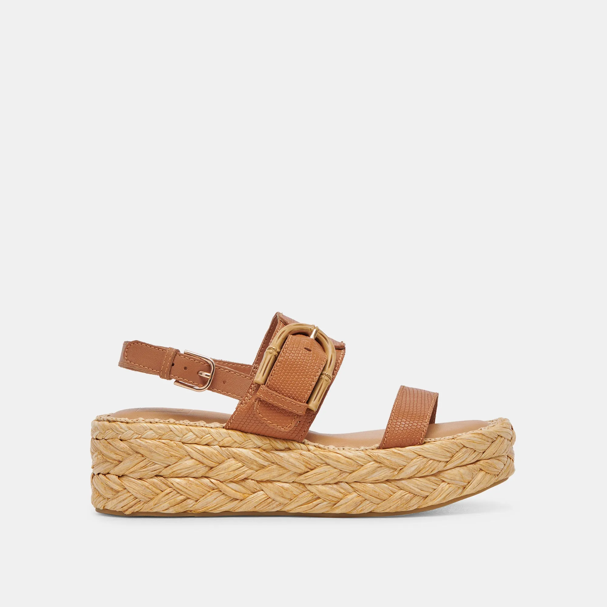 CHERA SANDALS TAN EMBOSSED LEATHER sold by Dolce Vita