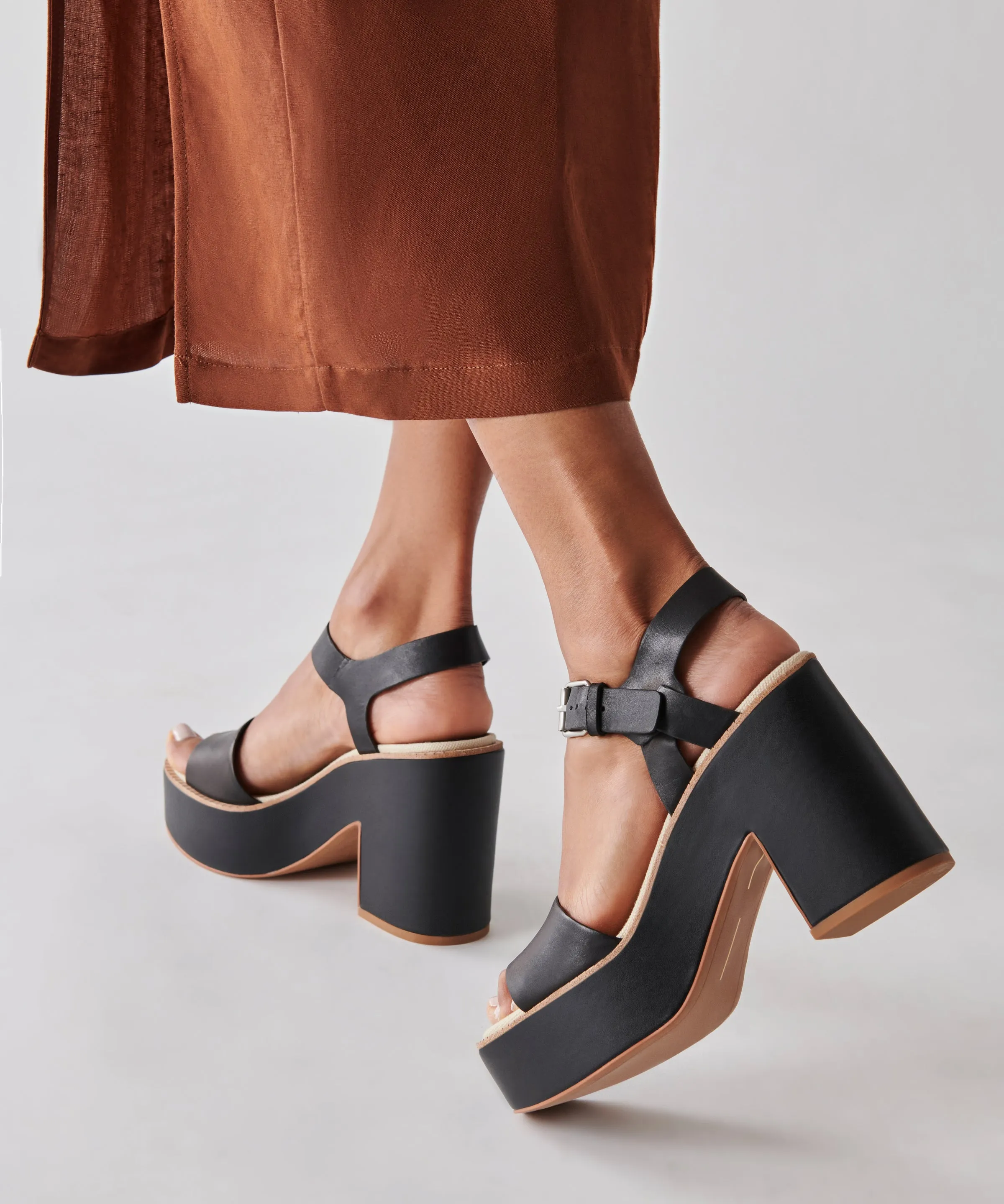 ELLY HEELS BLACK LEATHER - re:vita sold by Dolce Vita product image thumbnail 4