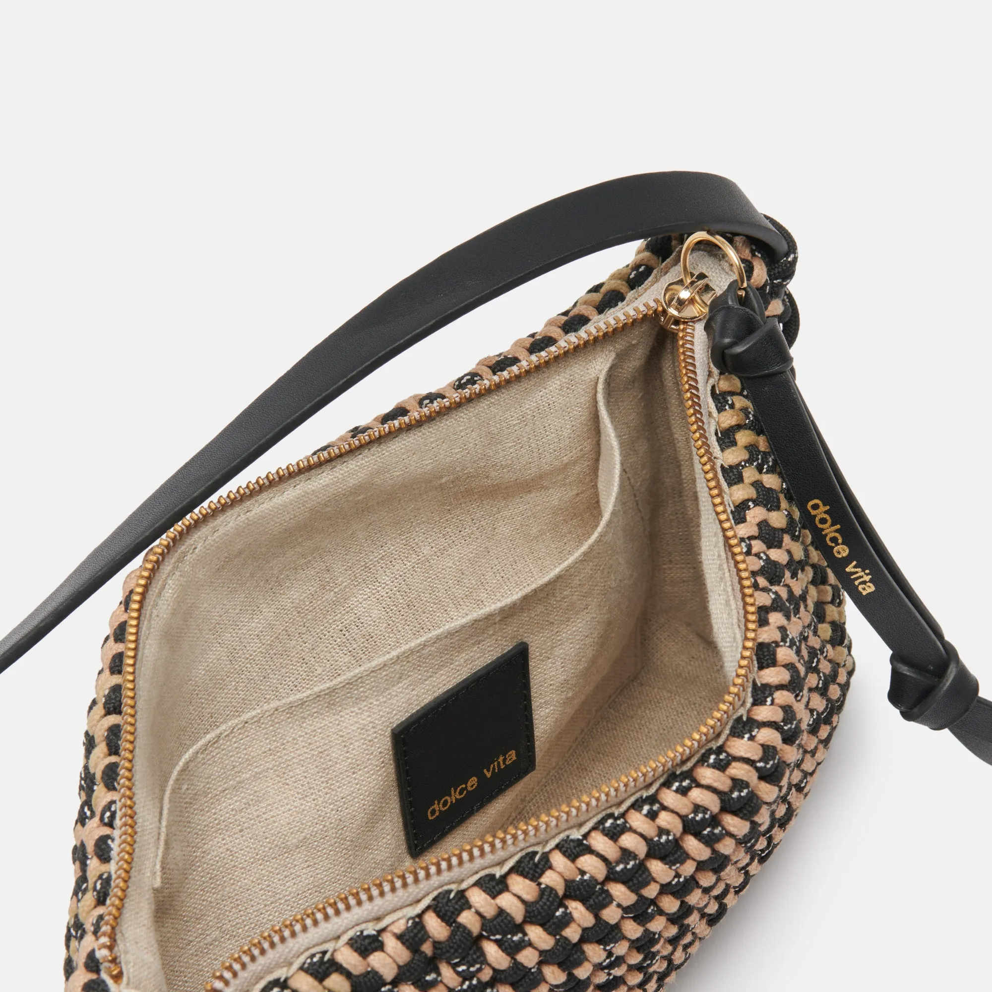 ANDREA SHOULDER BAG BLACK NATURAL WOVEN sold by Dolce Vita product image thumbnail 5