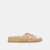 SELDA WIDE SANDALS LT NATURAL RAFFIA sold by Dolce Vita