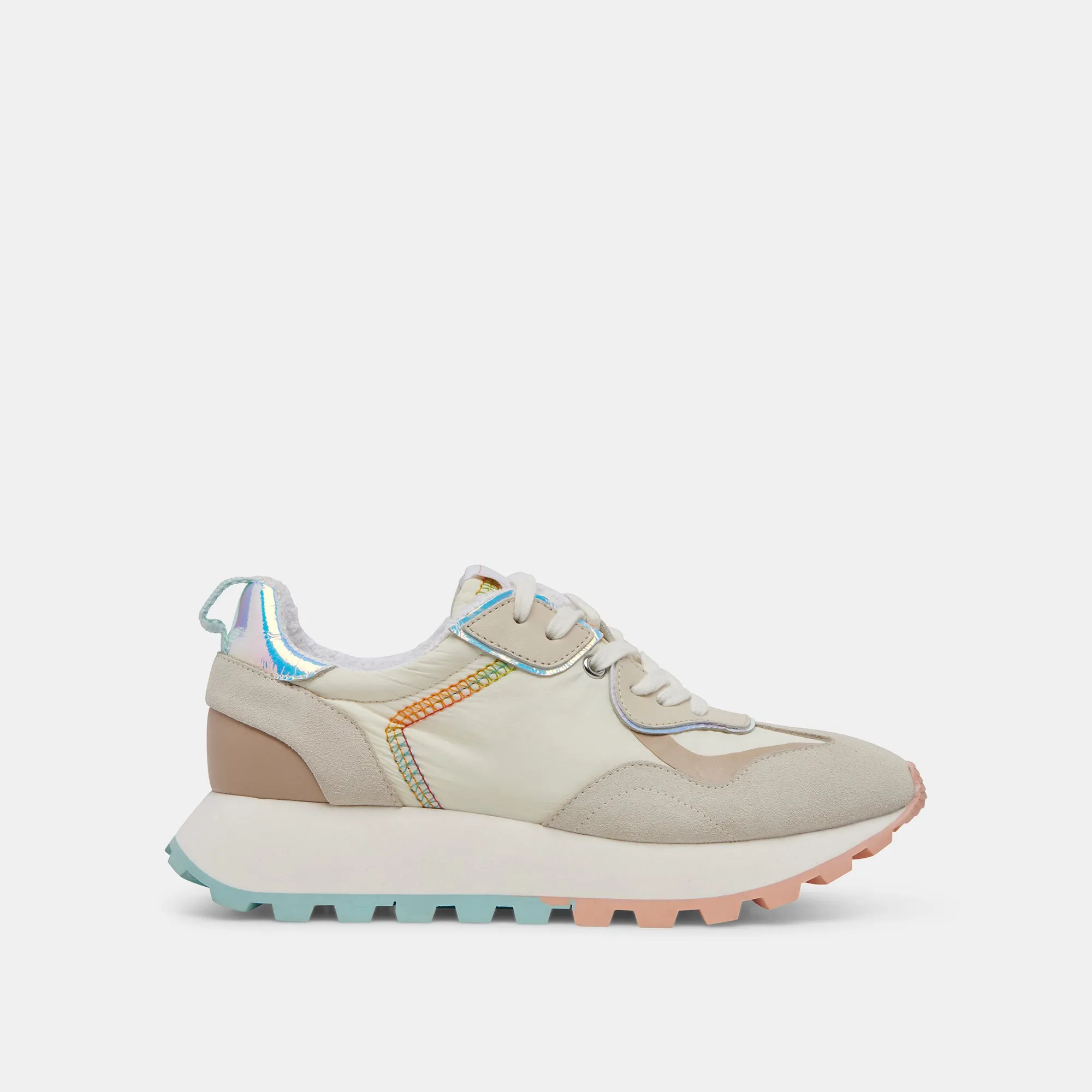 DOLCE VITA x GREATS REUBIN PRIDE SNEAKERS WHITE MULTI SUEDE sold by Dolce Vita