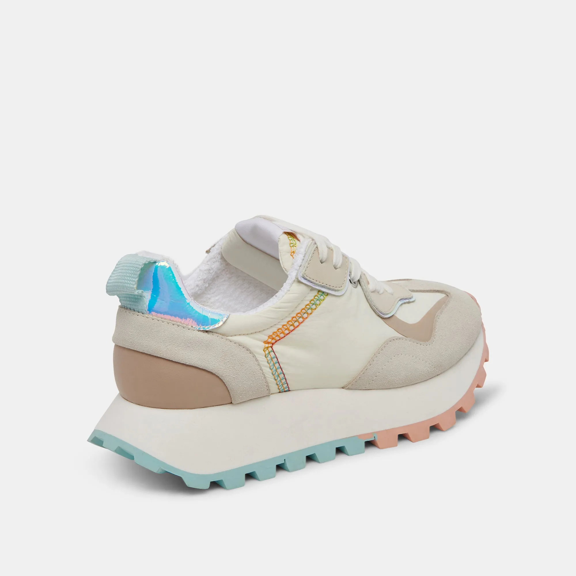 DOLCE VITA x GREATS REUBIN PRIDE SNEAKERS WHITE MULTI SUEDE sold by Dolce Vita product image thumbnail 5