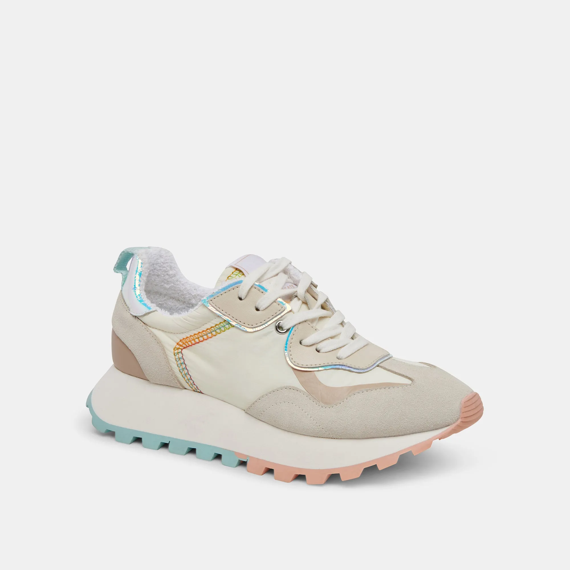 DOLCE VITA x GREATS REUBIN PRIDE SNEAKERS WHITE MULTI SUEDE sold by Dolce Vita product image thumbnail 3