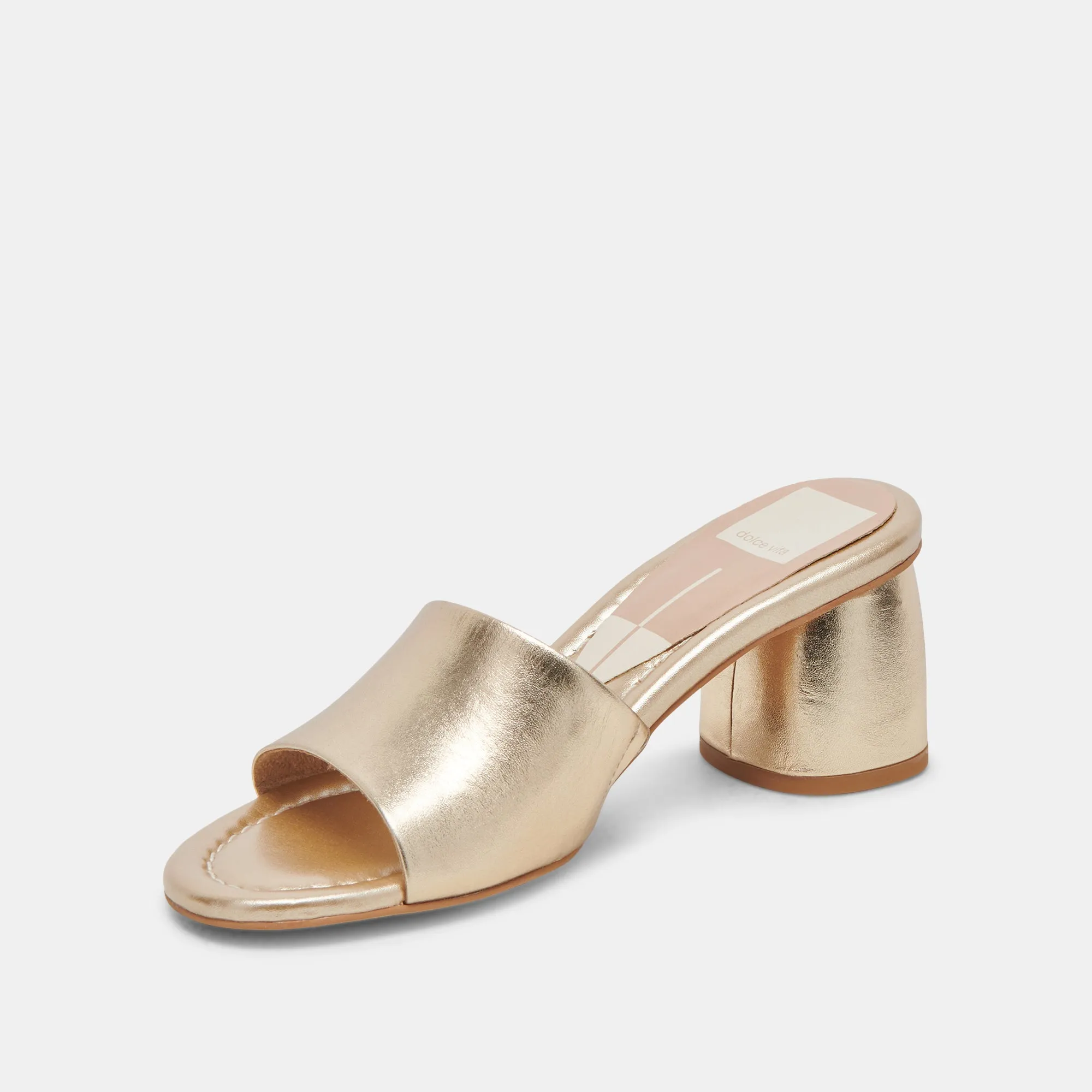 MINNY DRESS WIDE HEELS ROSE GOLD METALLIC LEATHER sold by Dolce Vita product image thumbnail 4