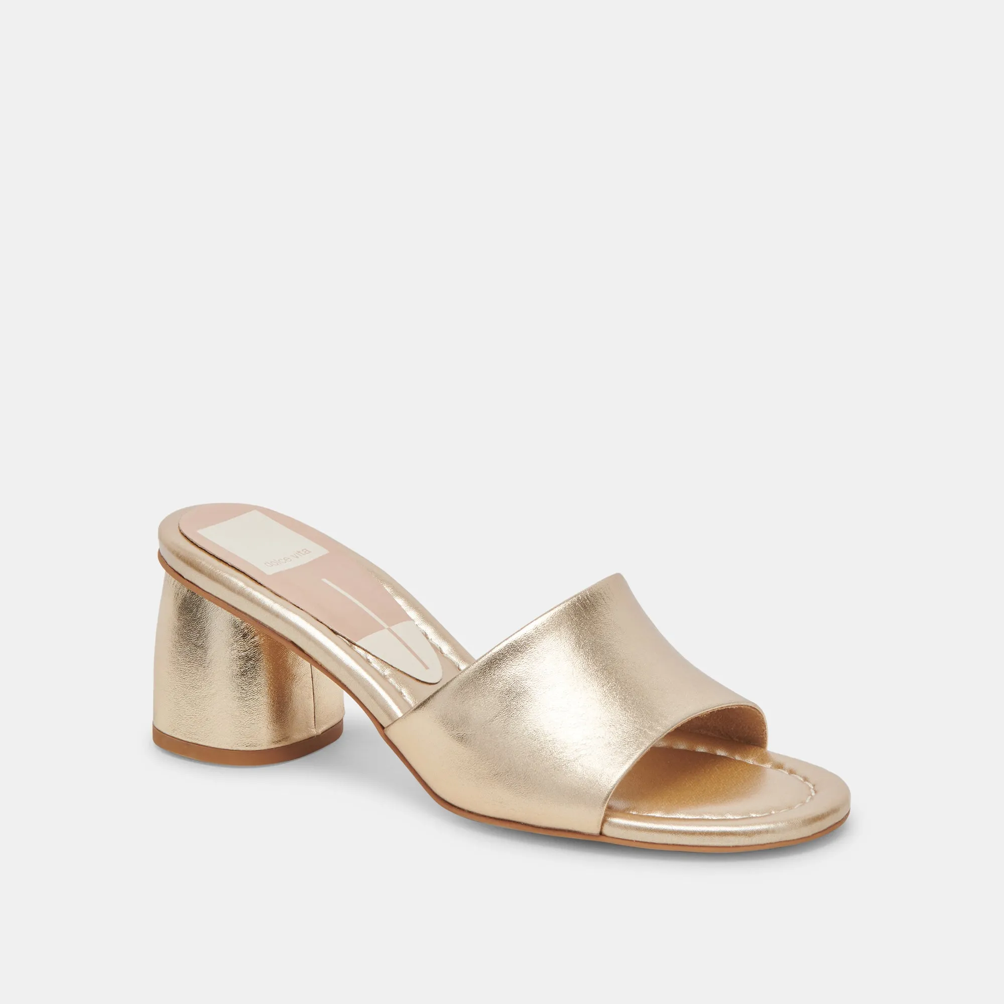 MINNY DRESS WIDE HEELS ROSE GOLD METALLIC LEATHER sold by Dolce Vita product image thumbnail 2