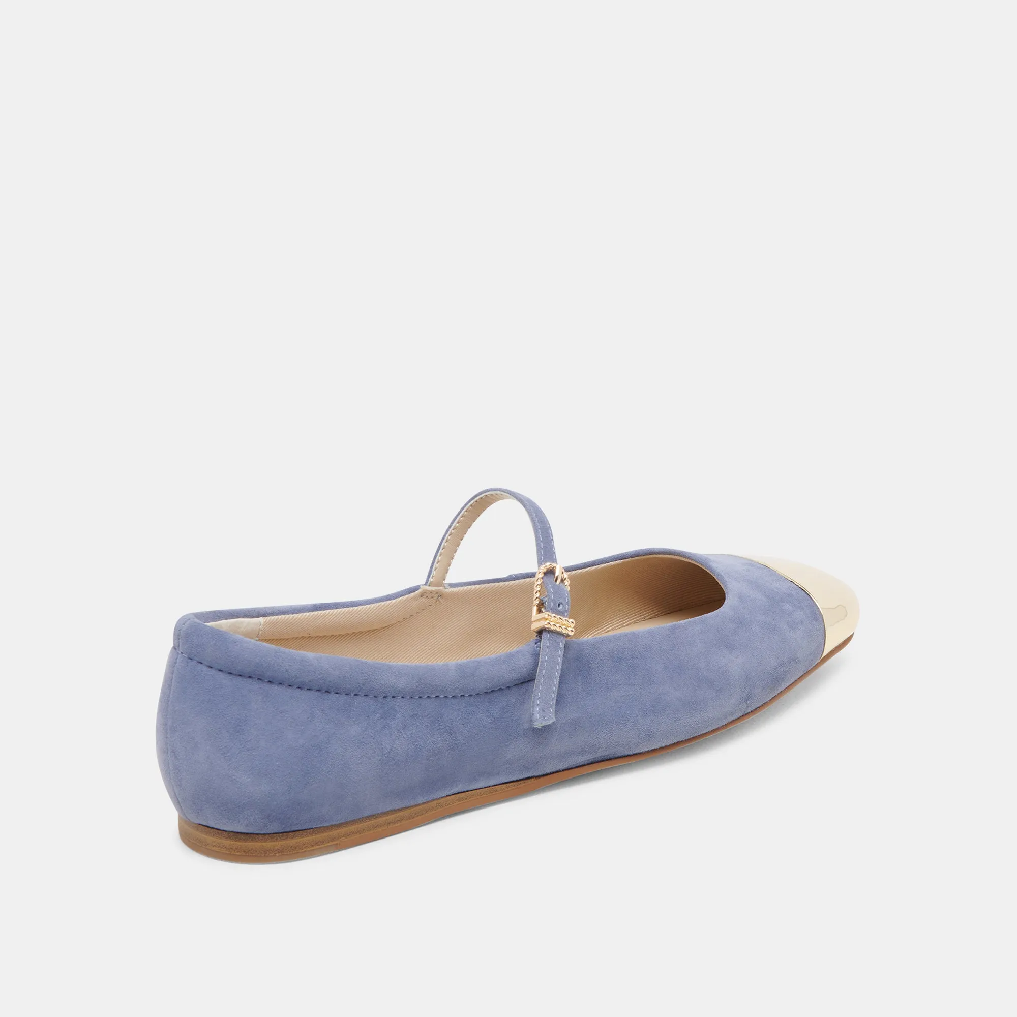 REYES TOE CAP BALLET FLATS BLUEBELL SUEDE sold by Dolce Vita product image thumbnail 5