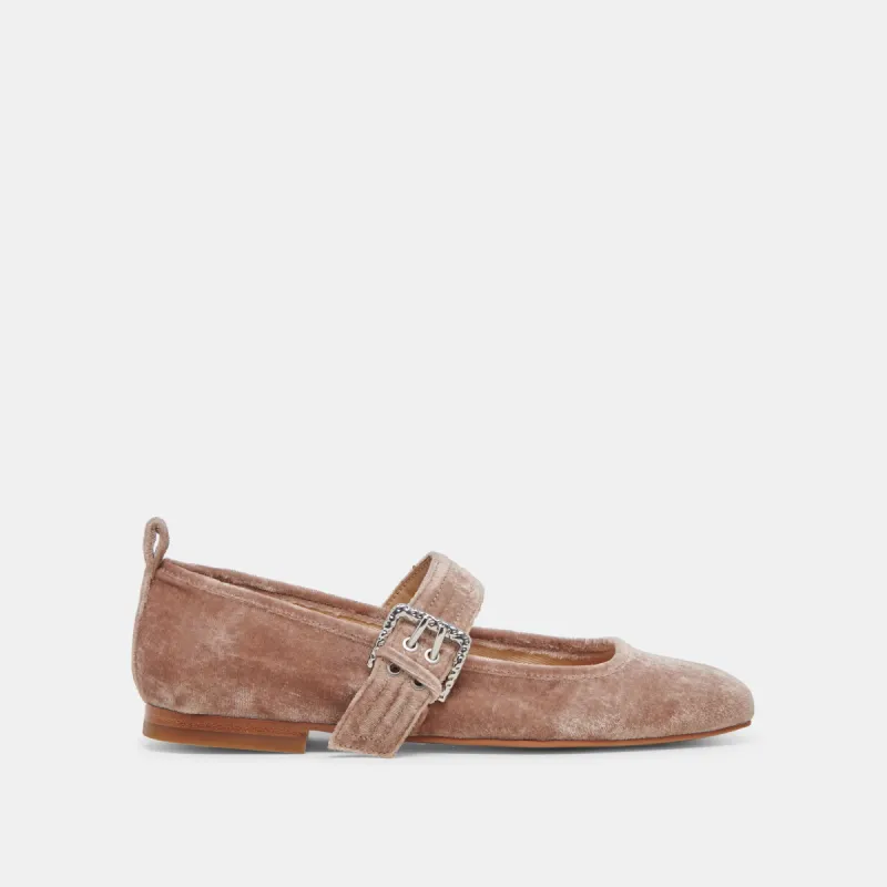 ARORA BALLET FLATS ROSE VELVET sold by Dolce Vita