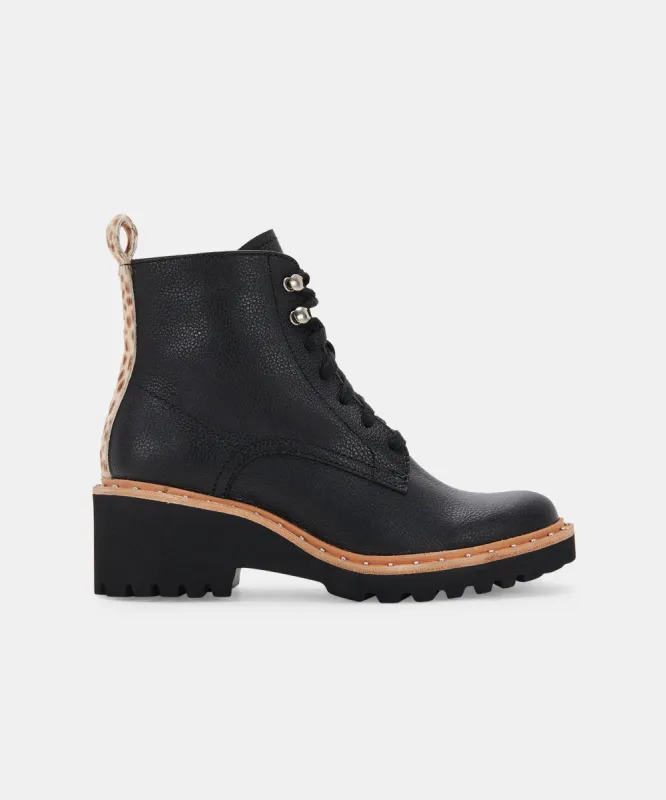 HINTO BOOTS BLACK LEATHER re:vita sold by Dolce Vita