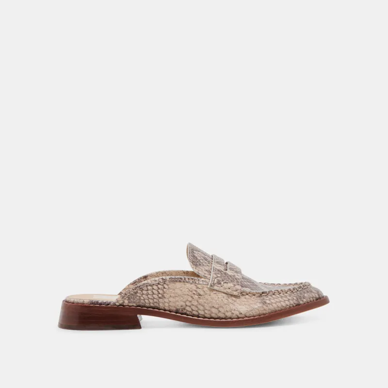 HAVAN LOAFERS SAND SNAKE EMBOSSED sold by Dolce Vita