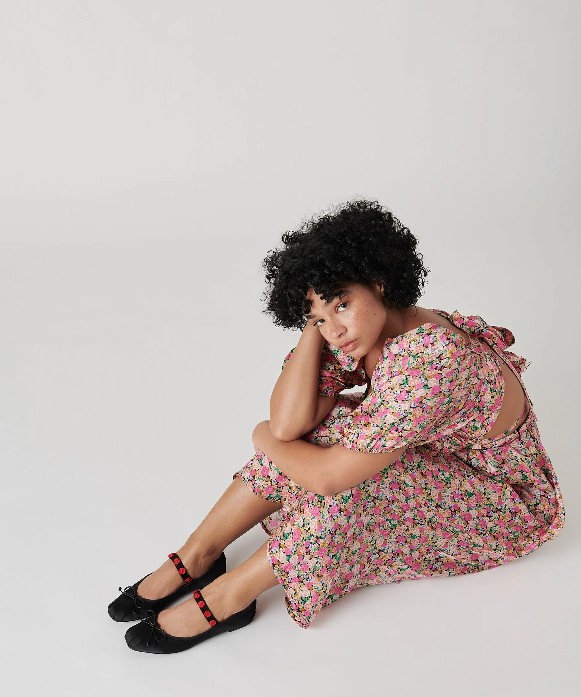 LILLY BALLET FLATS BLACK MULTI SATIN sold by Dolce Vita product image thumbnail 2