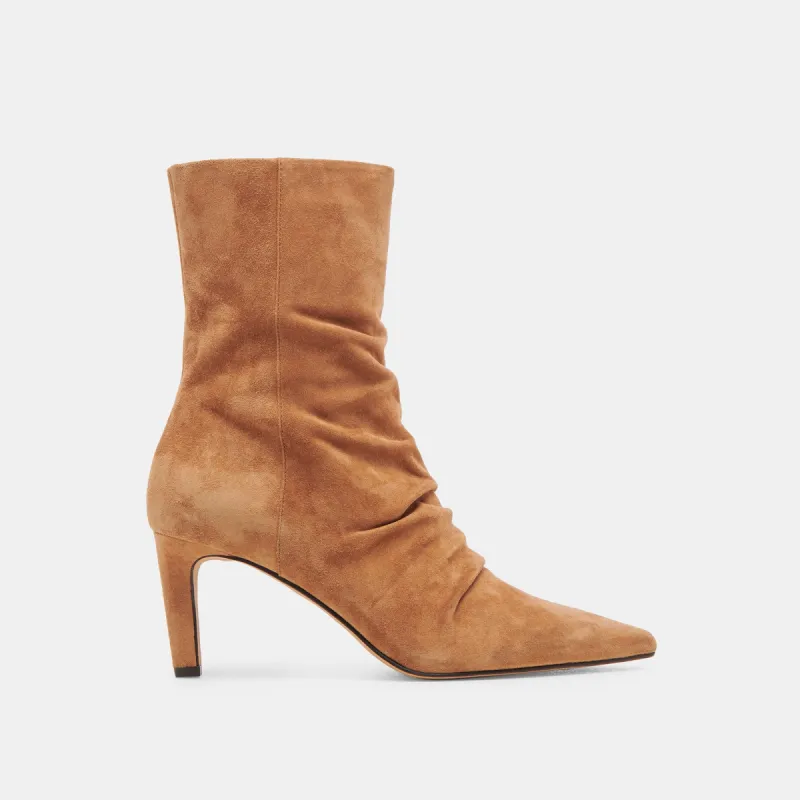 FERNLY WIDE CALF BOOTS PECAN SUEDE sold by Dolce Vita