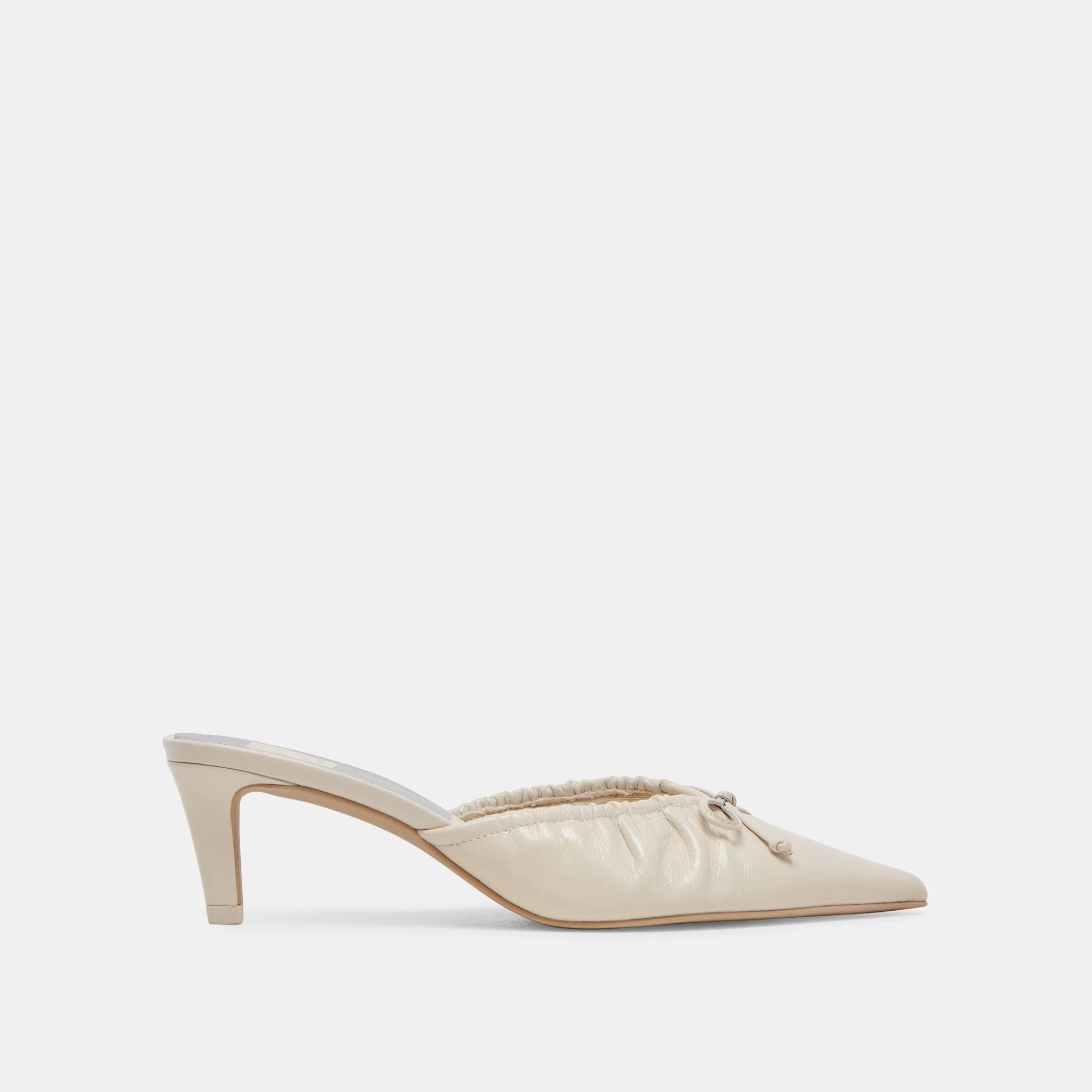 KAIRI MID HEELS IVORY CRINKLE PATENT sold by Dolce Vita