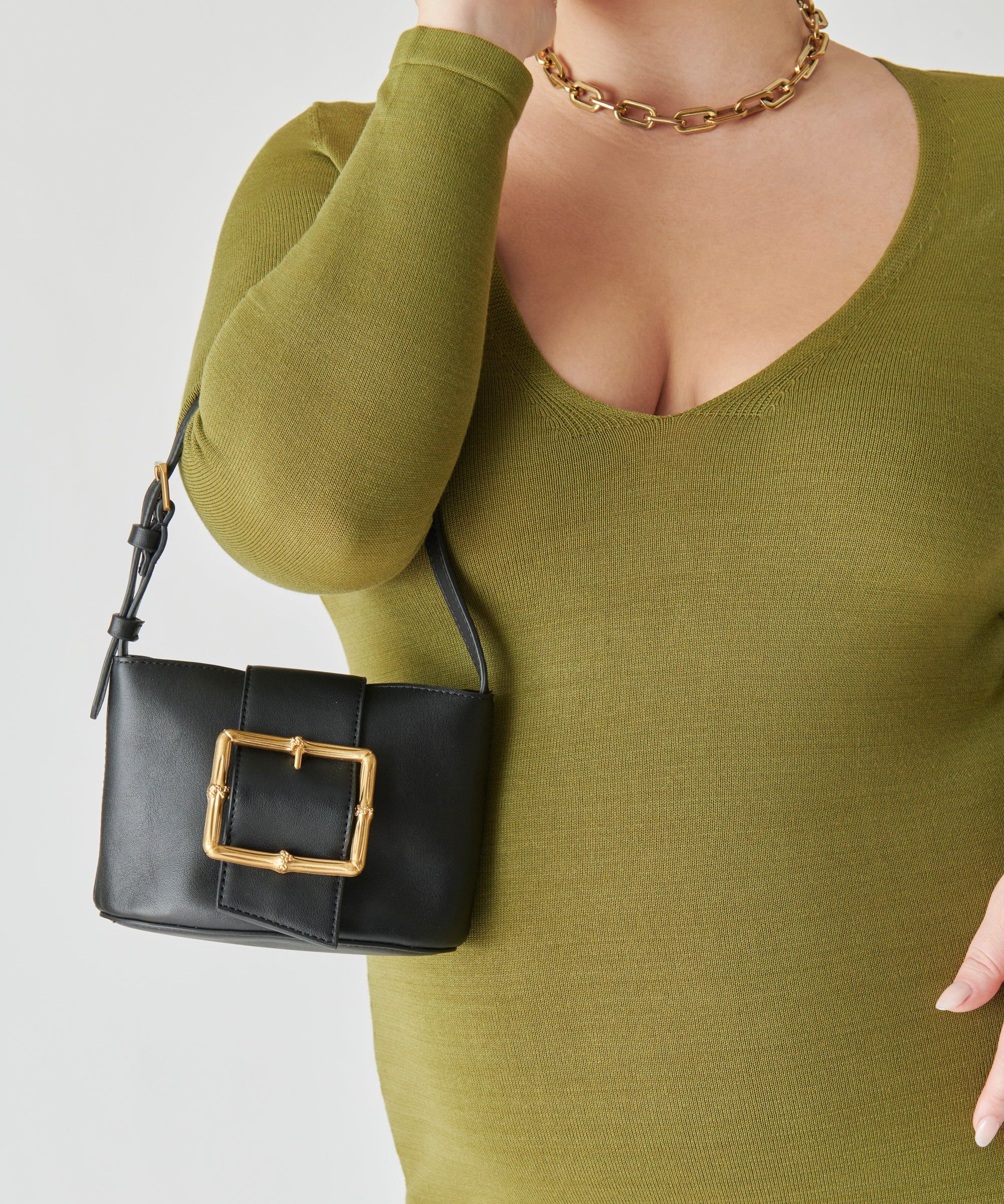 SIMONE HANDBAG BLACK LEATHER sold by Dolce Vita product image thumbnail 6