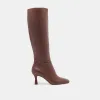 GYRA EXTRA WIDE CALF BOOTS CHOCOLATE LEATHER sold by Dolce Vita