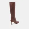 GYRA EXTRA WIDE CALF BOOTS CHOCOLATE LEATHER sold by Dolce Vita
