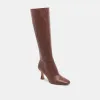 GYRA EXTRA WIDE CALF BOOTS CHOCOLATE LEATHER sold by Dolce Vita
