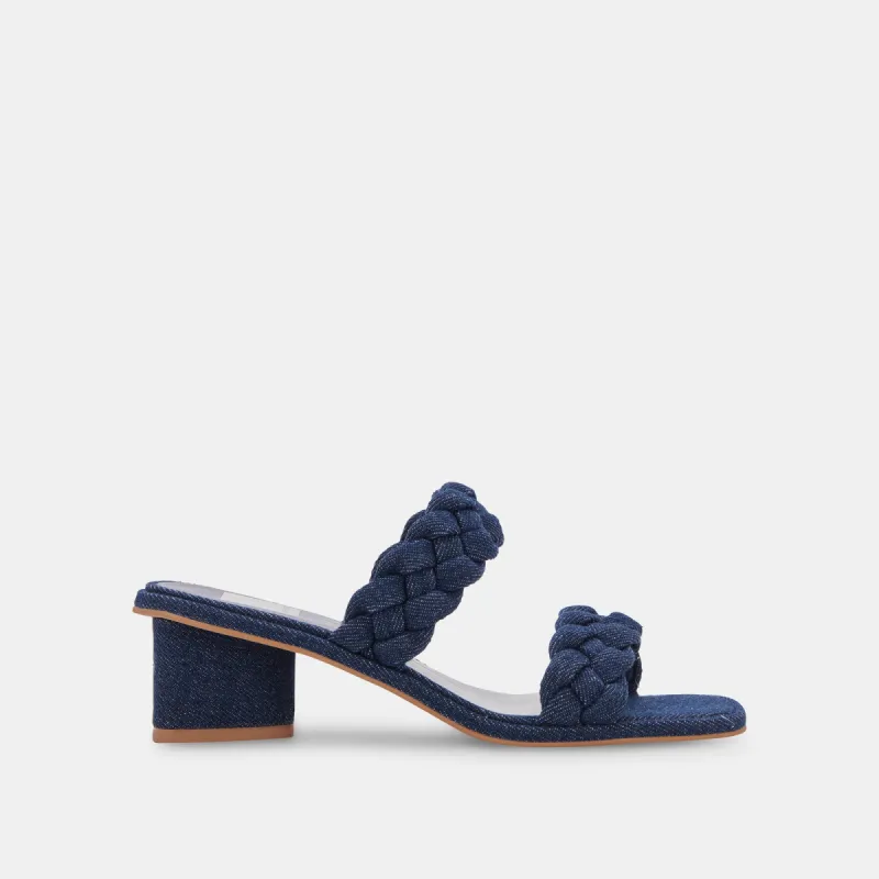 RONIN SANDALS INDIGO DENIM sold by Dolce Vita