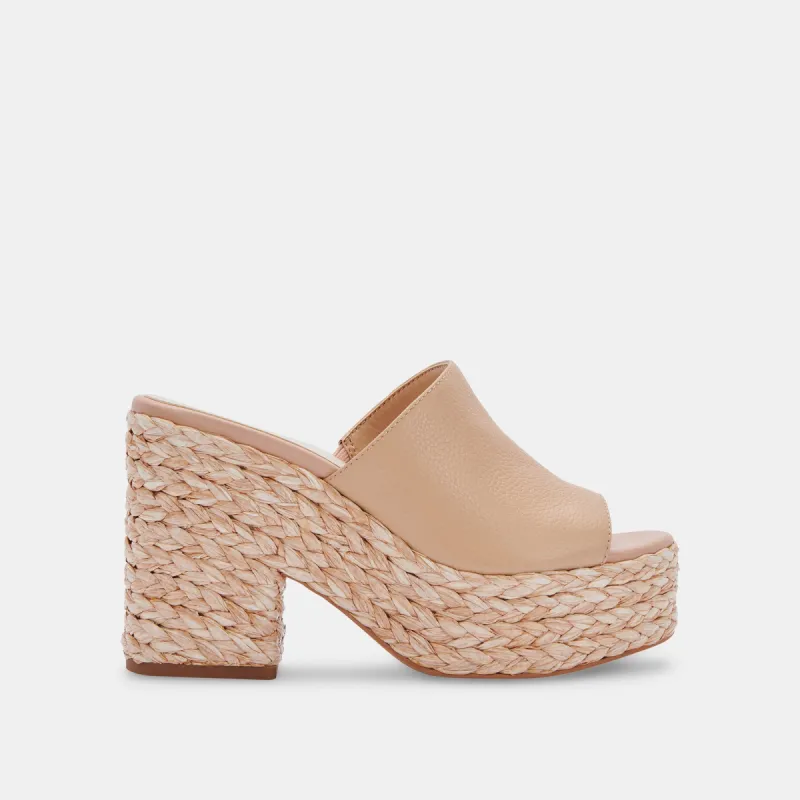 ELORA HEELS IN BLUSH LEATHER - re:vita sold by Dolce Vita