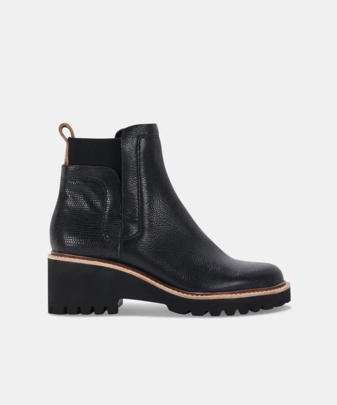 HUEY H2O BOOTS BLACK LEATHER - re:vita sold by Dolce Vita