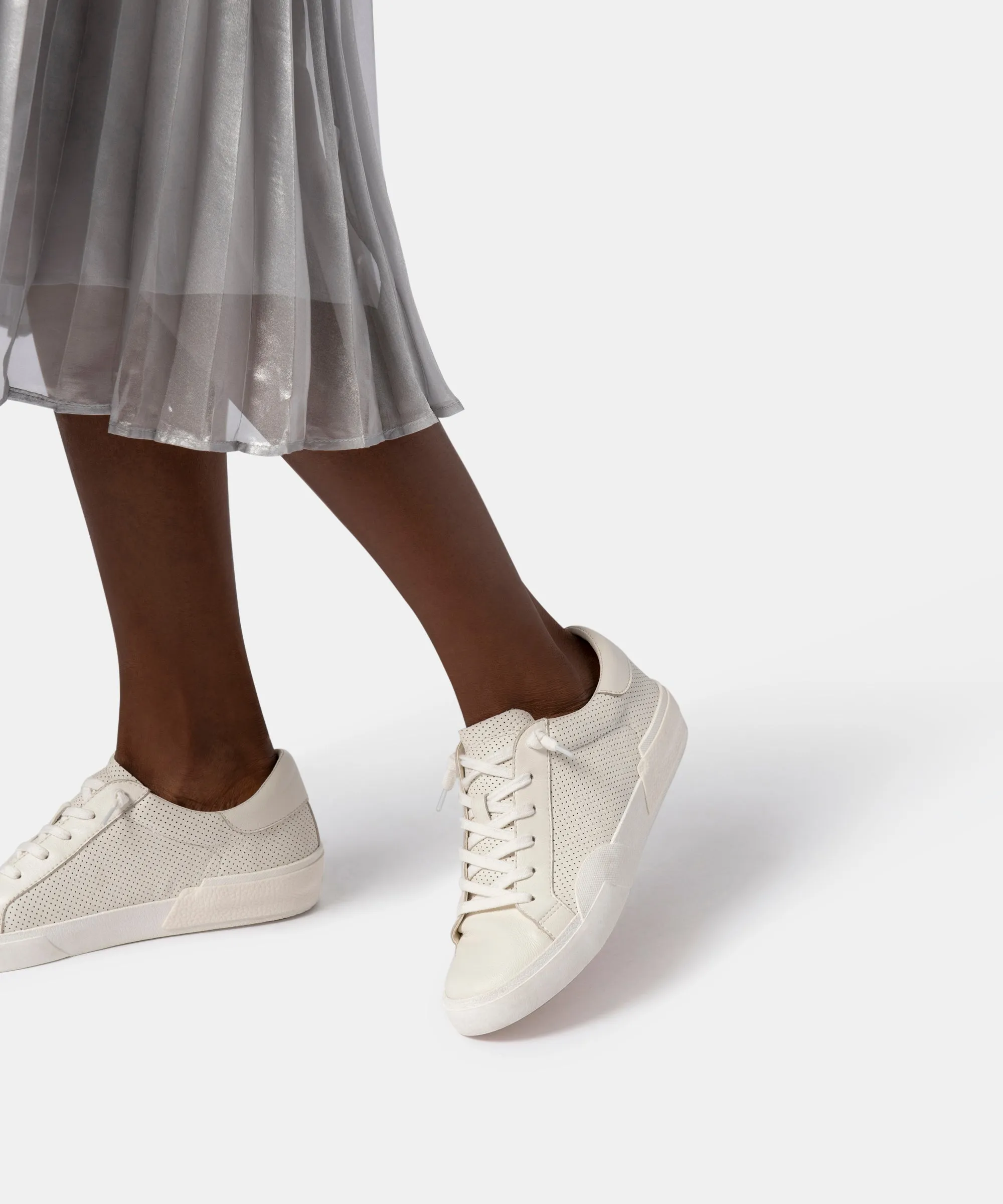 ZINA SNEAKERS WHITE PERFORATED LEATHER sold by Dolce Vita product image thumbnail 4