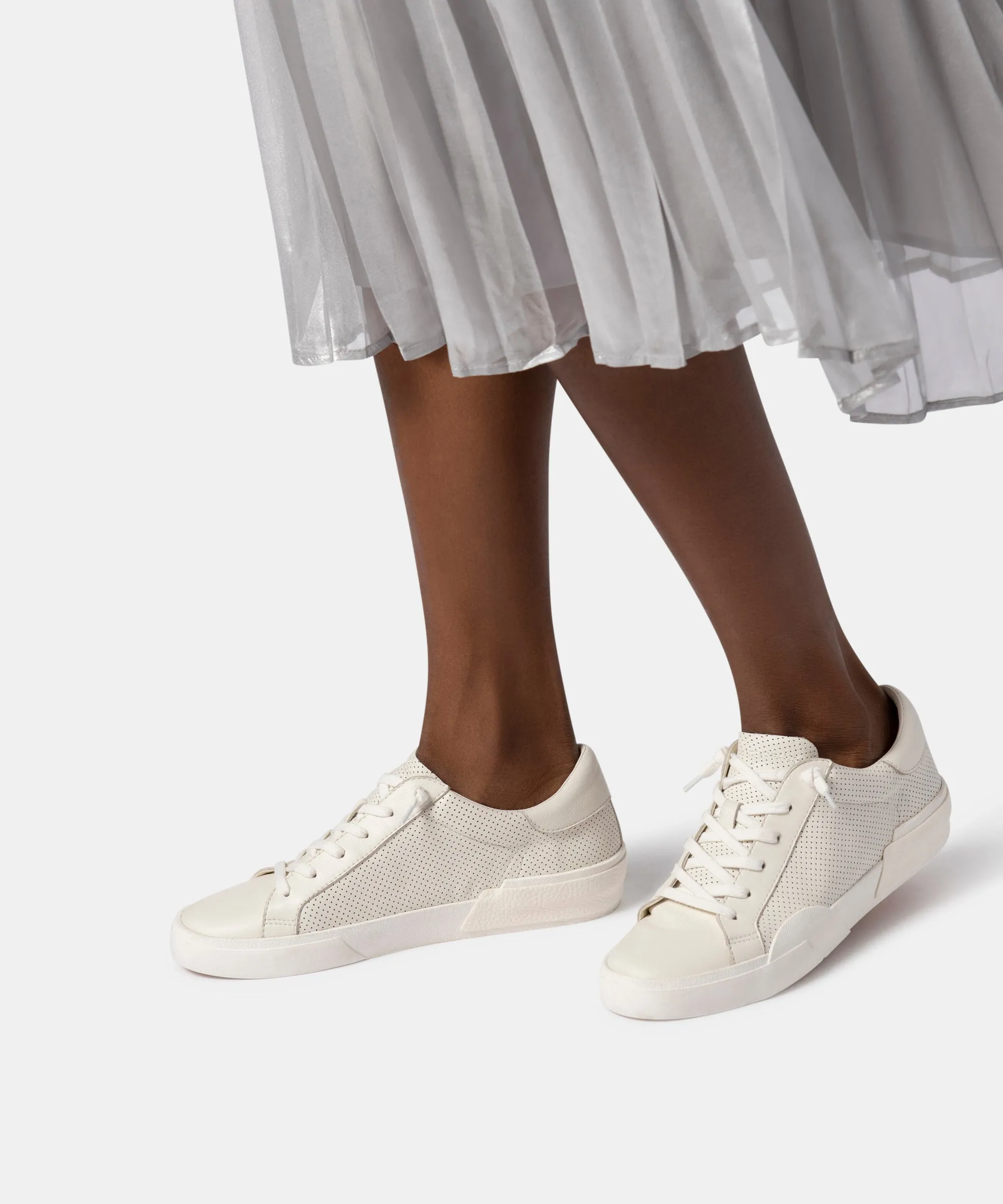 ZINA SNEAKERS WHITE PERFORATED LEATHER sold by Dolce Vita product image thumbnail 2