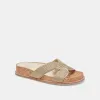 SELDA SANDALS GOLD RAFFIA - re:vita sold by Dolce Vita