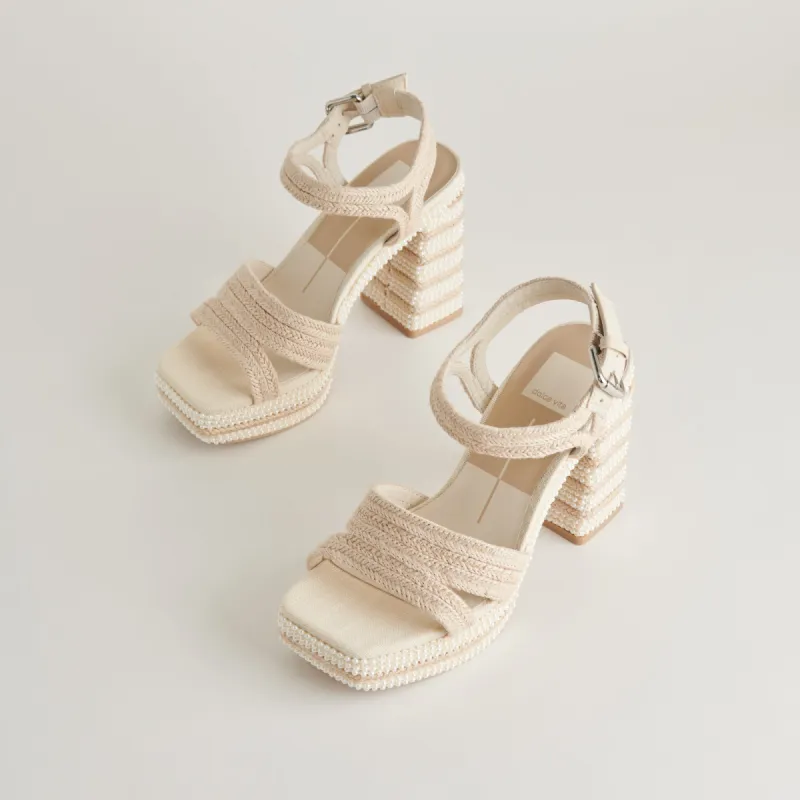 ANIRA PEARL HEELS IVORY PEARLS sold by Dolce Vita