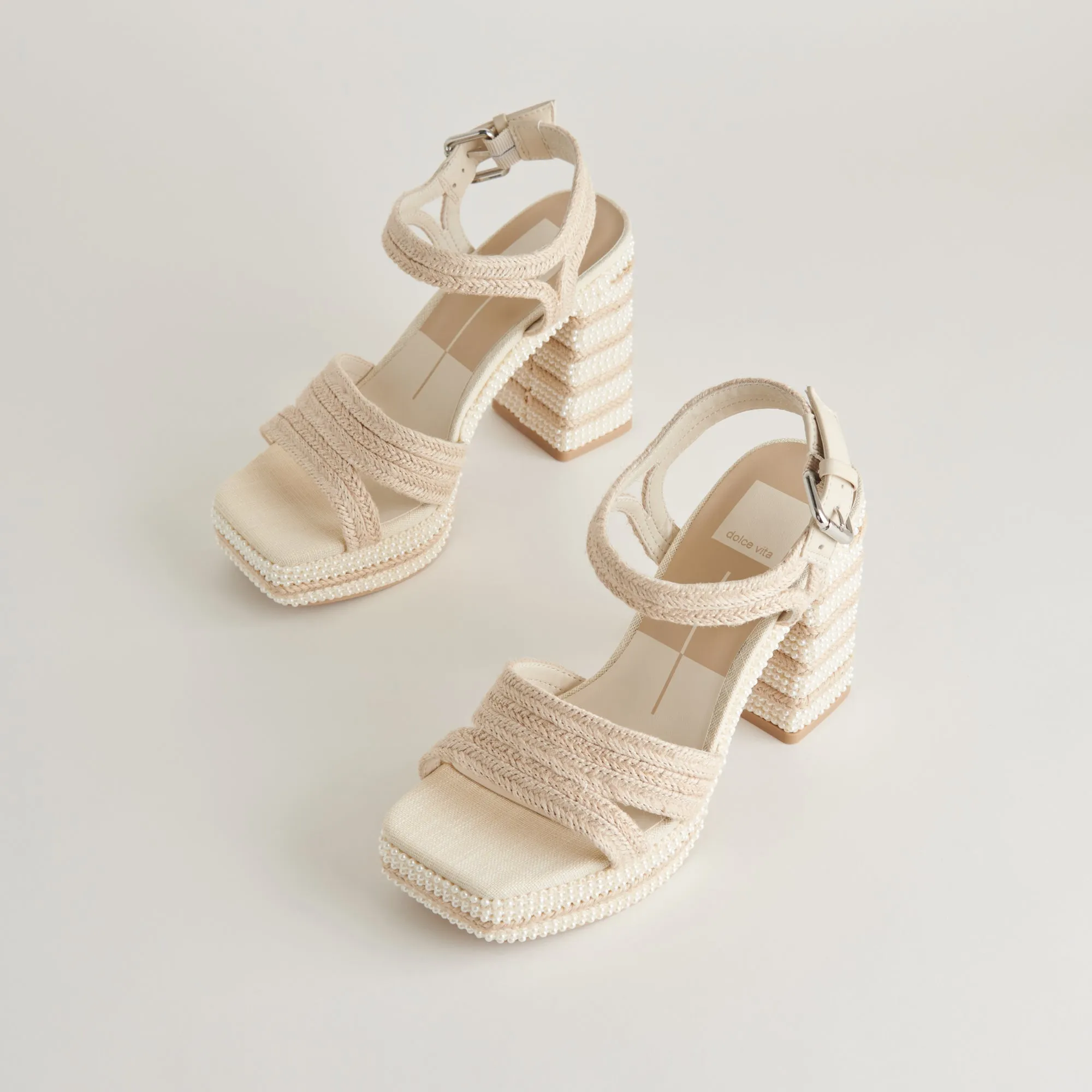 ANIRA PEARL HEELS IVORY PEARLS sold by Dolce Vita