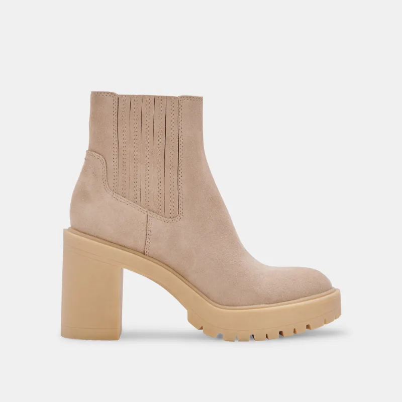CASTER H2O WIDE BOOTIES DUNE SUEDE sold by Dolce Vita