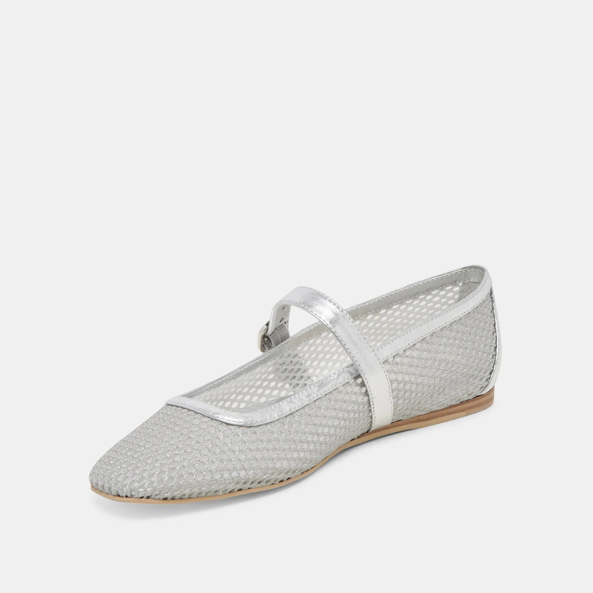 RODNI MESH BALLET FLATS SILVER WOVEN MESH sold by Dolce Vita product image thumbnail 4
