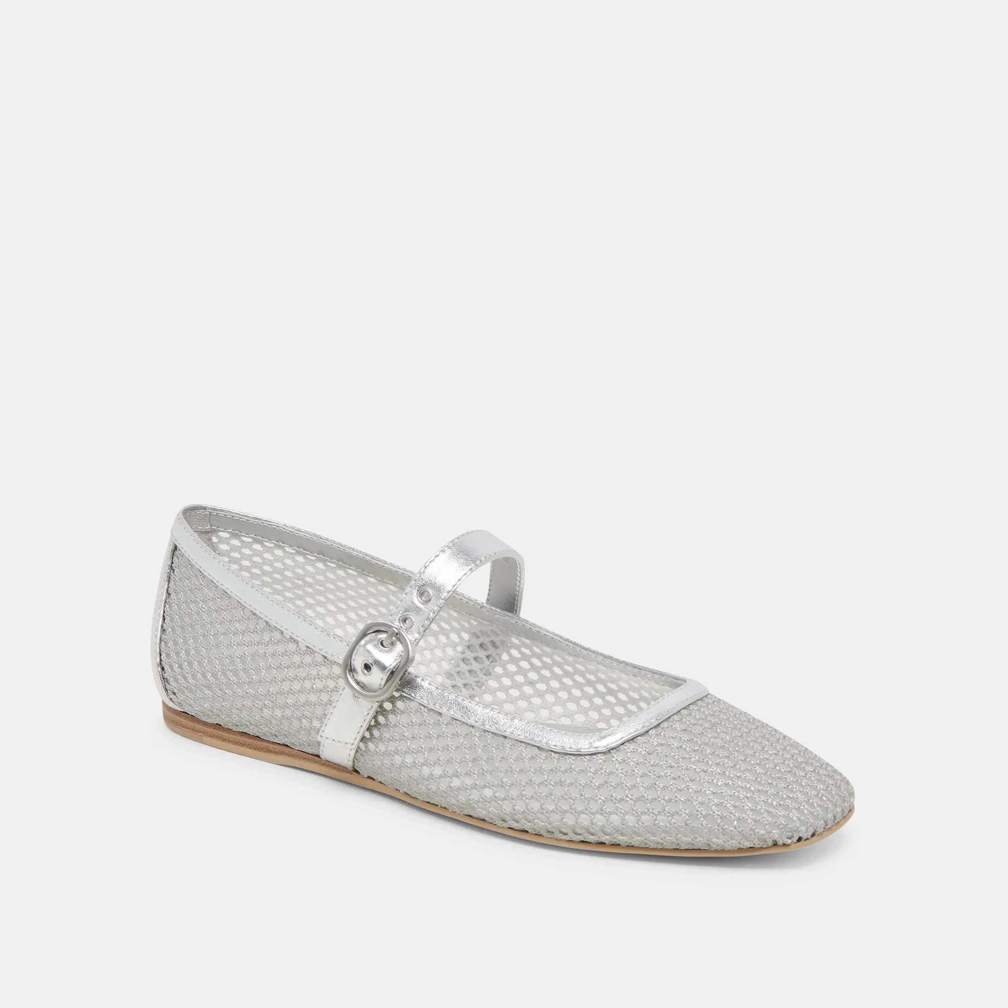 RODNI MESH BALLET FLATS SILVER WOVEN MESH sold by Dolce Vita product image thumbnail 2