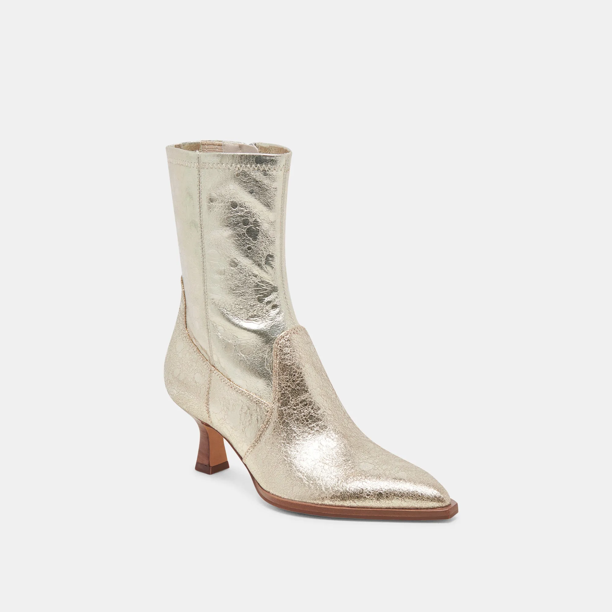 ARYA BOOTS LIGHT GOLD DISTRESSED LEATHER sold by Dolce Vita product image thumbnail 2