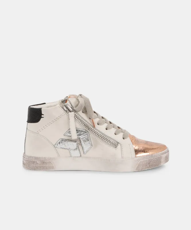 ZONYA SNEAKERS COPPER WHITE re:vita sold by Dolce Vita