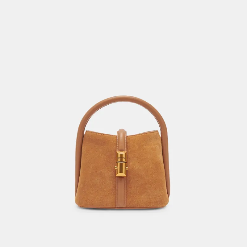 NEVE CROSSBODY RUSTY OAK SUEDE sold by Dolce Vita