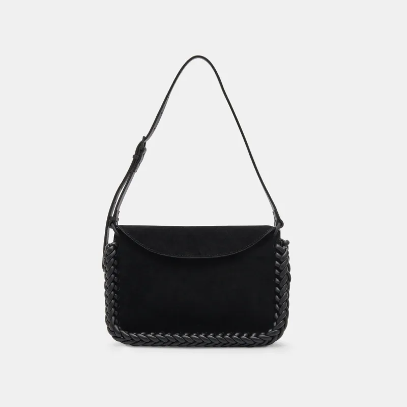 HARPER SHOULDER BAG BLACK SUEDE sold by Dolce Vita