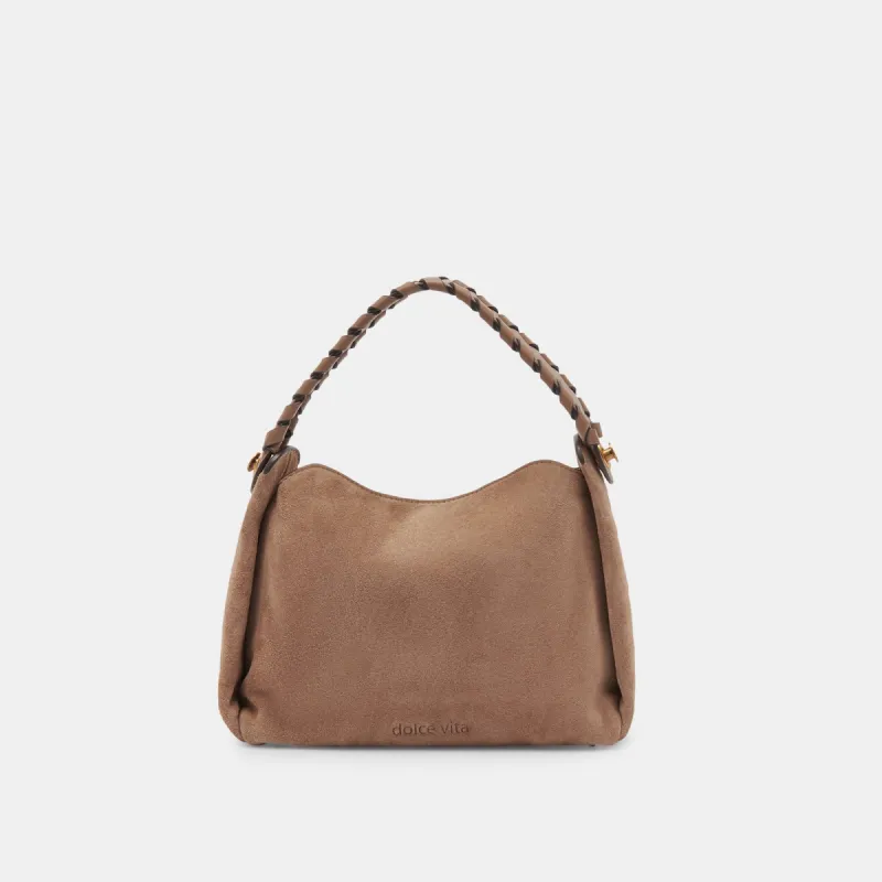 ARIA CROSSBODY CHANTERELLE SUEDE sold by Dolce Vita