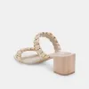 ZENO SANDALS LT NATURAL RAFFIA sold by Dolce Vita