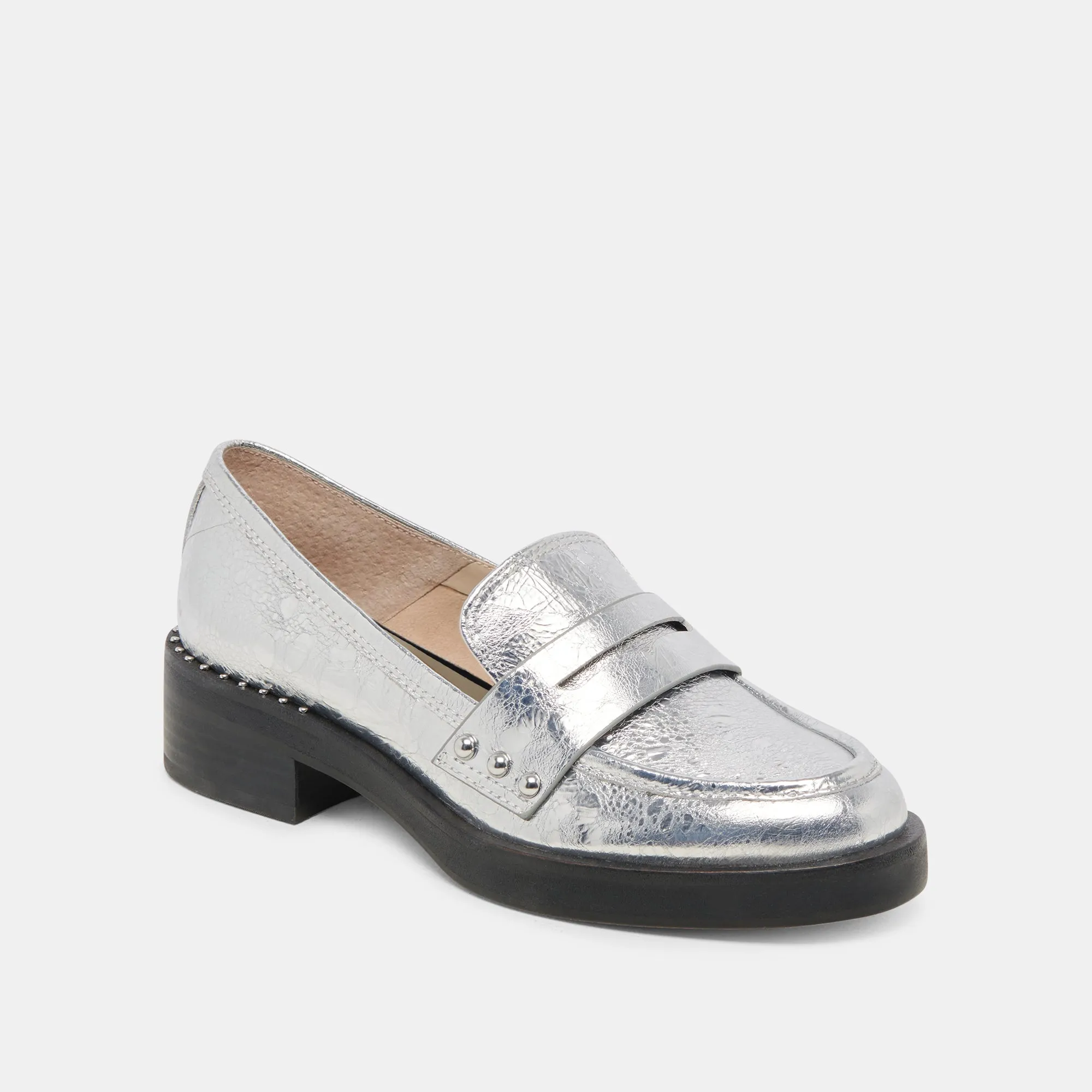 ALIANE LOAFERS SILVER DISTRESSED LEATHER sold by Dolce Vita product image thumbnail 3