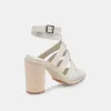 OLEMA HEELS IVORY LEATHER sold by Dolce Vita