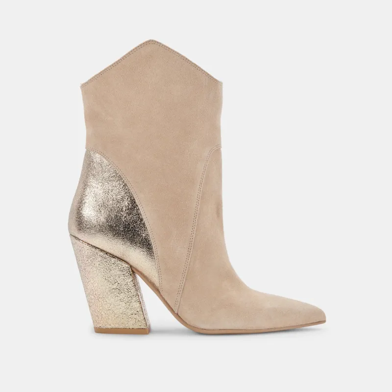 NESTLY BOOTIES DUNE MULTI SUEDE sold by Dolce Vita