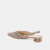 BYANCA FLATS SAND EMBOSSED LEATHER sold by Dolce Vita