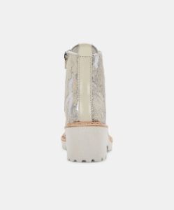 HINTO BOOTS SILVER METALLIC CALF HAIR sold by Dolce Vita