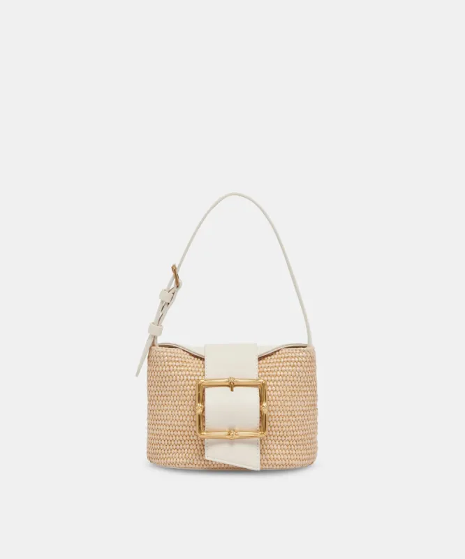 SIMONE HANDBAG NATURAL STRAW sold by Dolce Vita