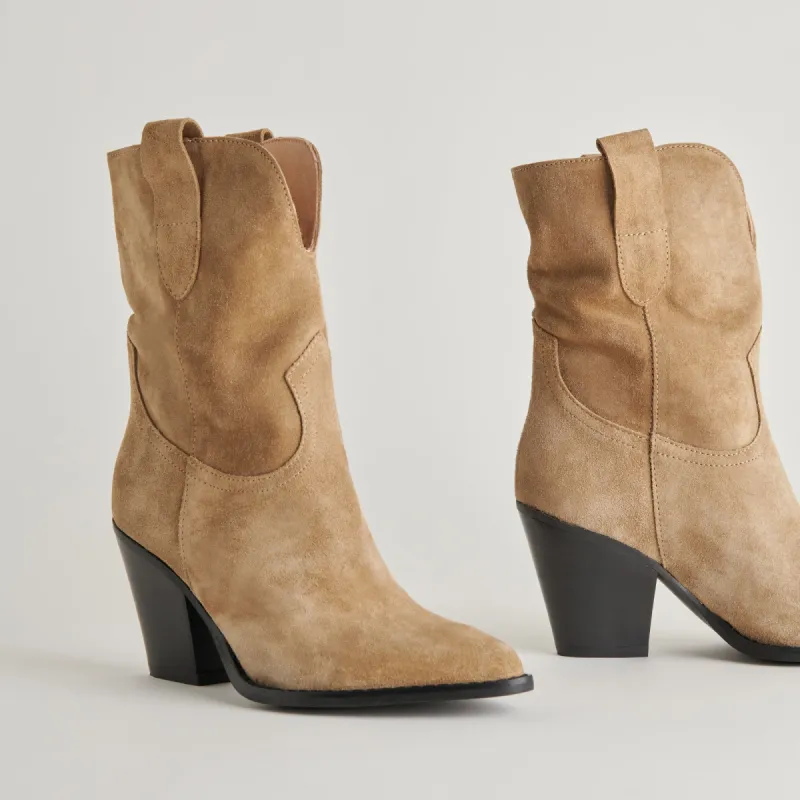 JETRO BOOTS KHAKI SUEDE sold by Dolce Vita