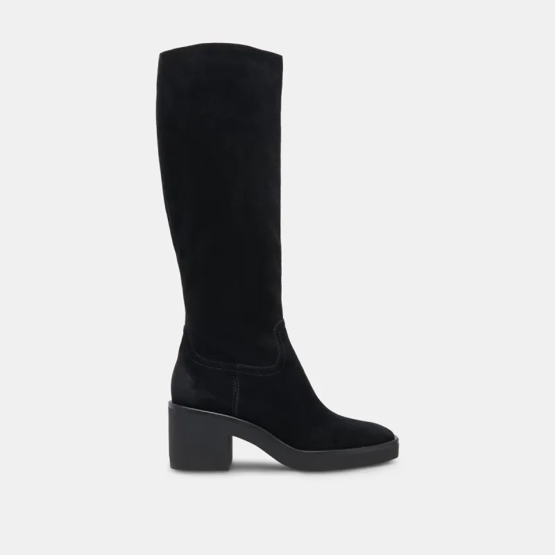 HARRAH H2O BOOTS ONYX SUEDE made by Dolce Vita