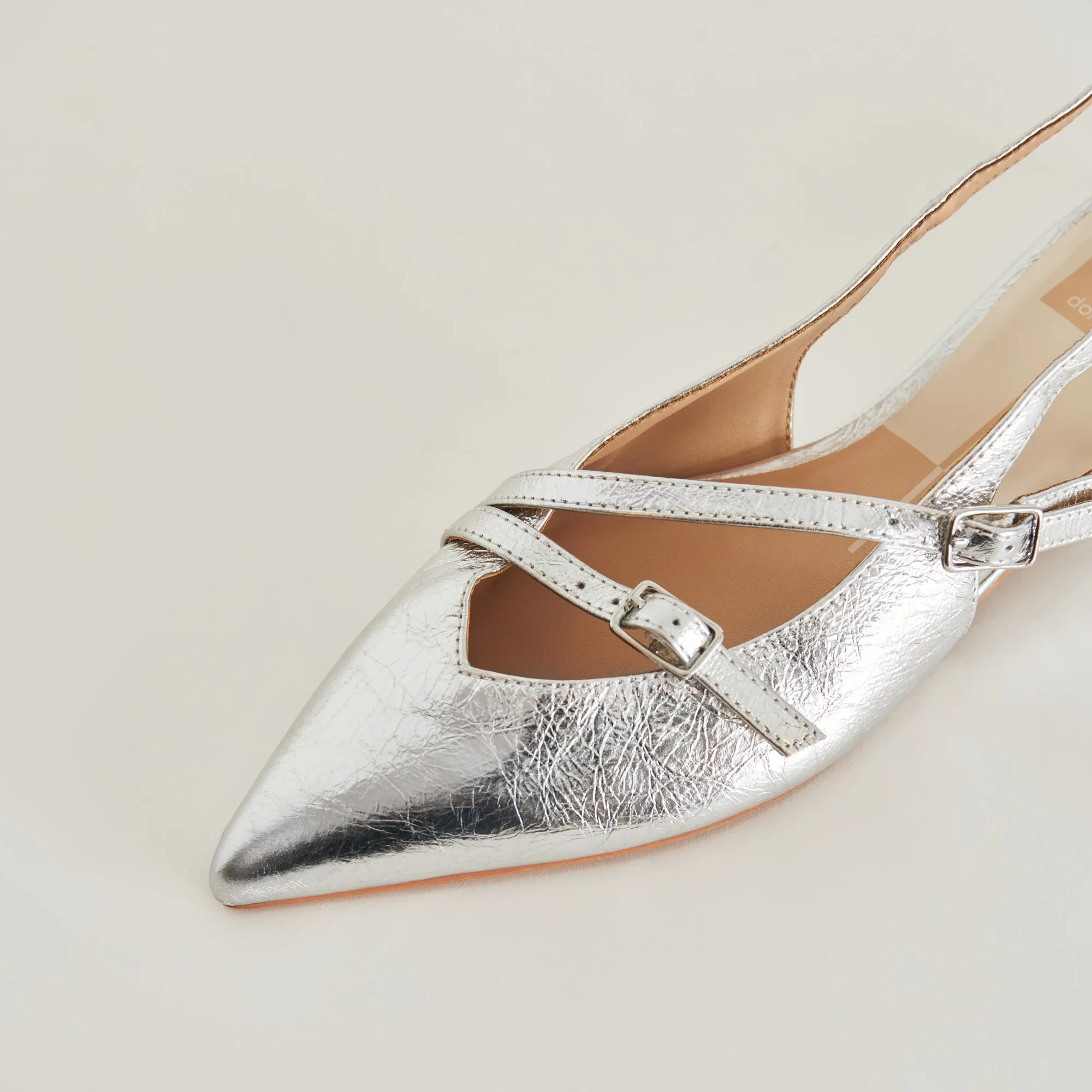 PAMLA FLATS SILVER CRINKLE PATENT sold by Dolce Vita product image thumbnail 2