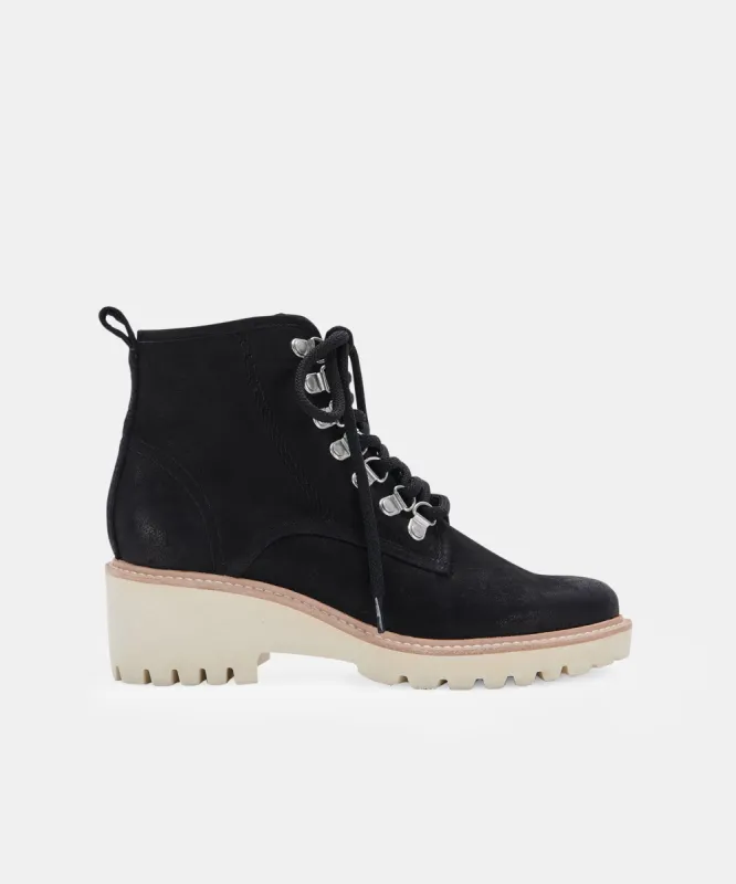 HUEY HIKER BOOTS BLACK NUBUCK - re:vita made by Dolce Vita