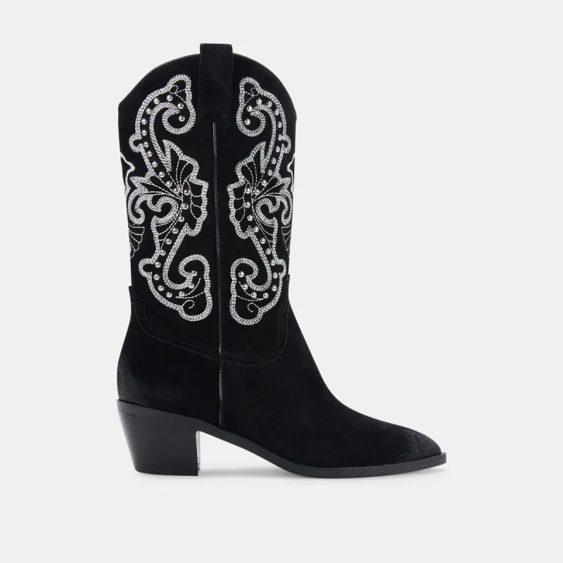 SULA BOOTS BLACK SUEDE made by Dolce Vita