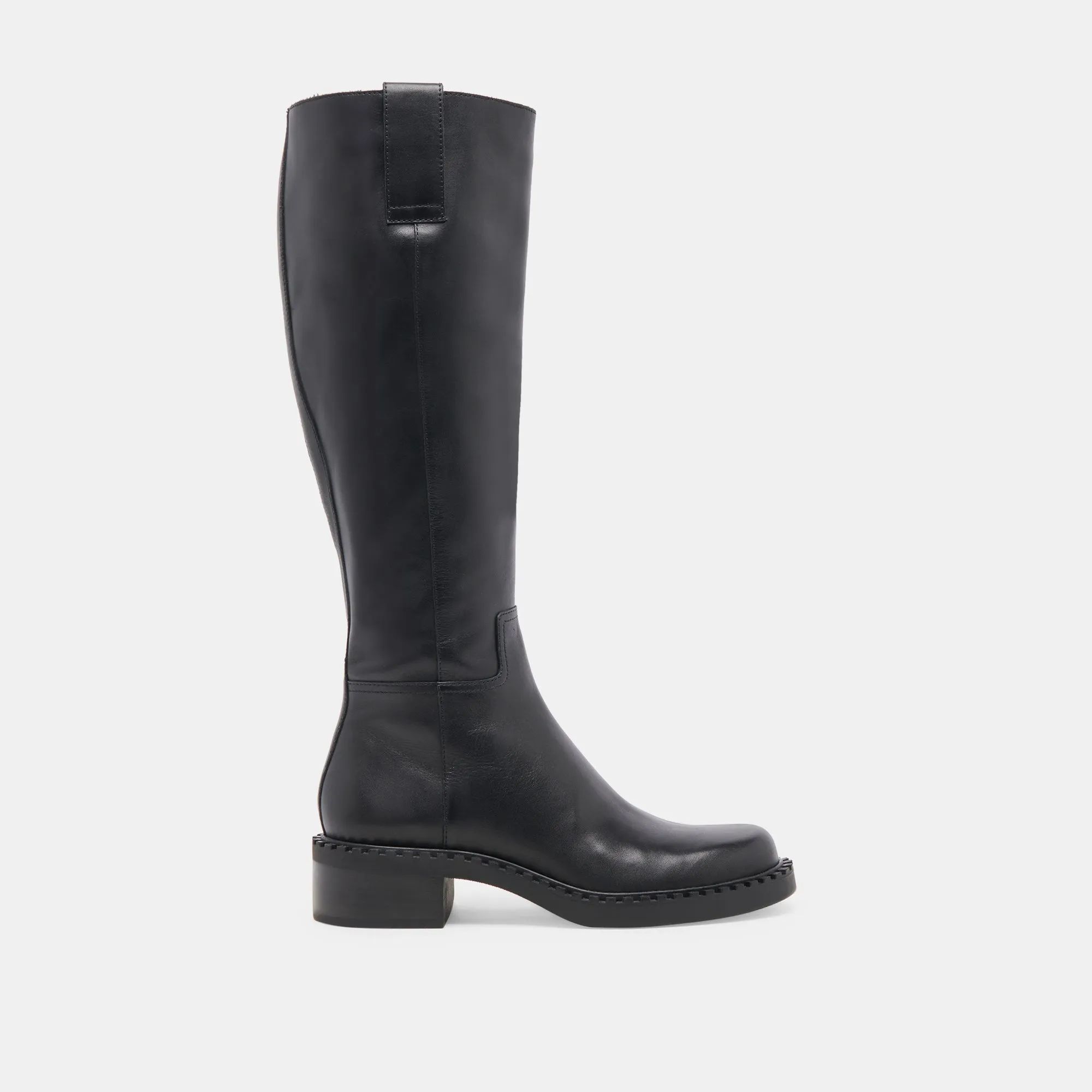 GLORY H2O EXTRA WIDE CALF BOOTS BLACK LEATHER sold by Dolce Vita