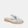 LASAIL FLATS SILVER DISTRESSED LEATHER sold by Dolce Vita